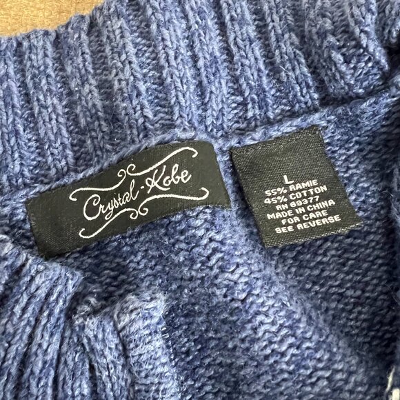 Crystal Kobe Fair Isle Snowflake Cardigan Sweater - Picture 7 of 9